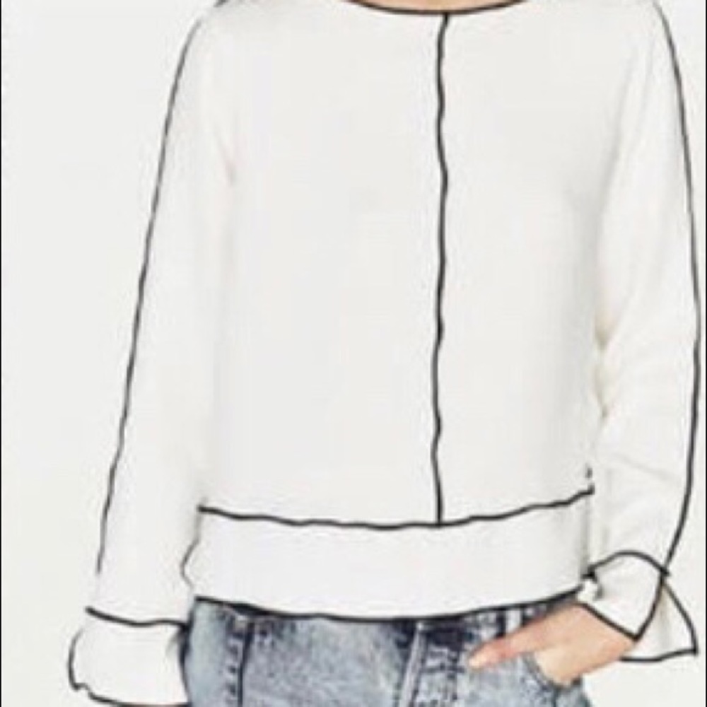 Zara Contrast Stitch Blouse